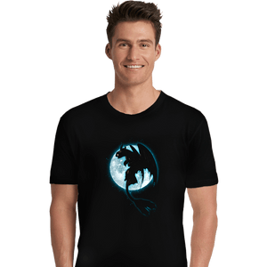Shirts Premium Shirts, Unisex / Small / Black Moonlight Dragon Rider