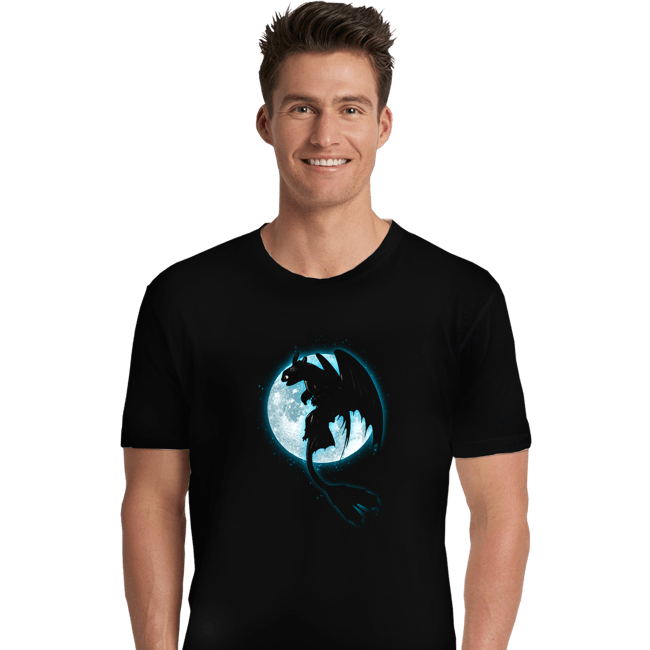 Shirts Premium Shirts, Unisex / Small / Black Moonlight Dragon Rider