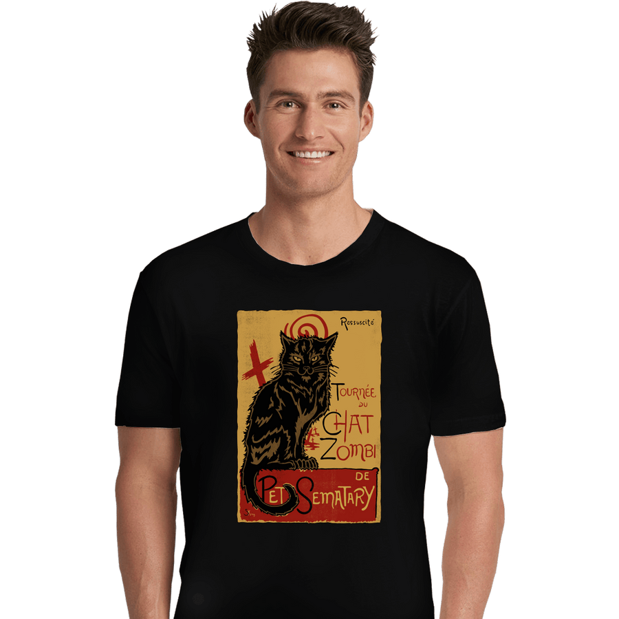 Shirts Premium Shirts, Unisex / Small / Black Chat Zombi