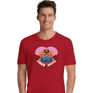 Shirts Premium Shirts, Unisex / Small / Red Bear Hugger