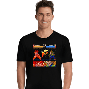Shirts Premium Shirts, Unisex / Small / Black Goku VS Vegeta Alternate Version