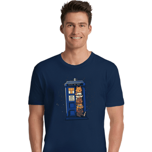 Daily_Deal_Shirts Premium Shirts, Unisex / Small / Navy Tardis Cats