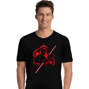 Shirts Premium Shirts, Unisex / Small / Black Double-Bladed Warrior