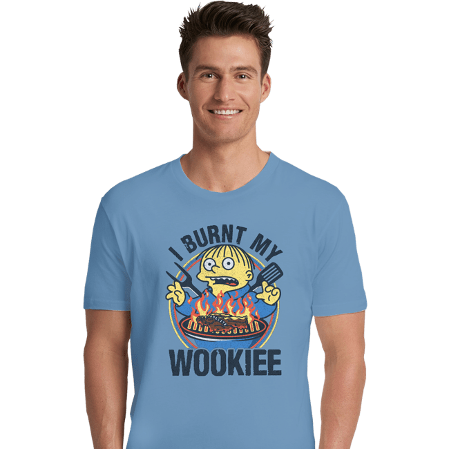 Daily_Deal_Shirts Premium Shirts, Unisex / Small / Powder Blue Burnt Wookiee