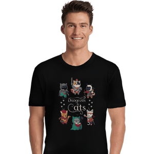 Shirts Premium Shirts, Unisex / Small / Black Dungeons & Cats 2nd Edition
