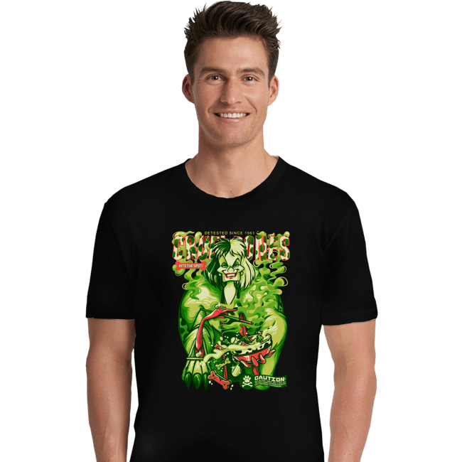 Shirts Premium Shirts, Unisex / Small / Black Cruella Cereal
