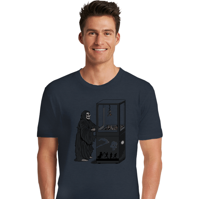 Shirts Premium Shirts, Unisex / Small / Dark Heather Death Is Random