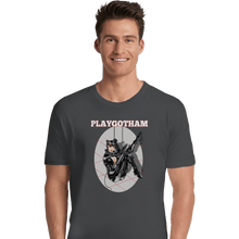 Load image into Gallery viewer, Shirts Premium Shirts, Unisex / Small / Charcoal Playgotham Catwoman

