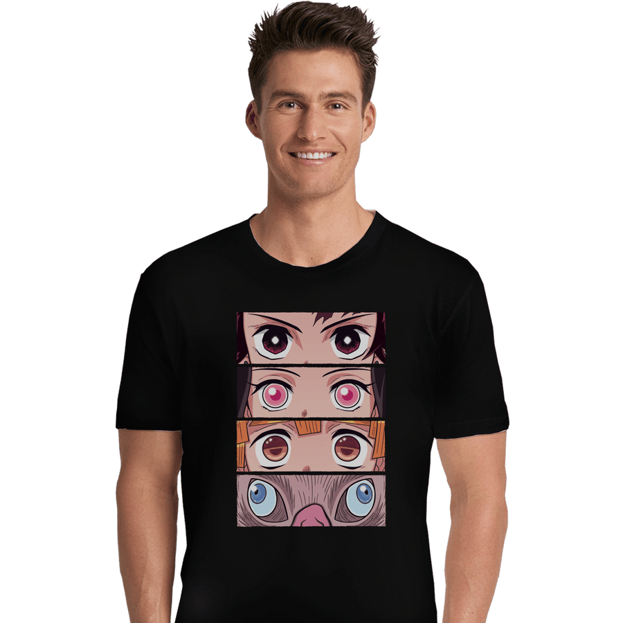 Shirts Premium Shirts, Unisex / Small / Black Demon Eyes