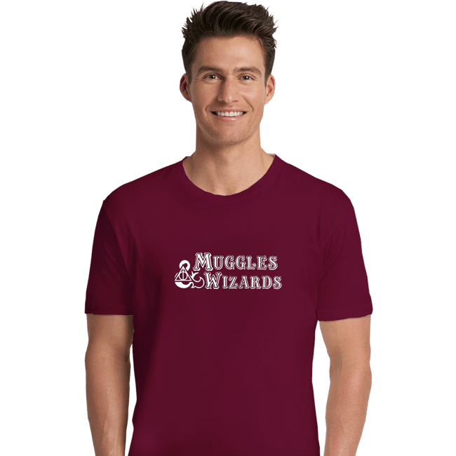 Secret_Shirts Premium Shirts, Unisex / Small / Maroon Muggles And Wizards
