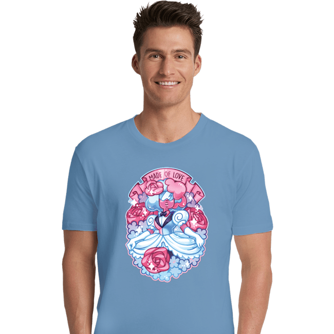 Shirts Premium Shirts, Unisex / Small / Powder Blue Made Of Love