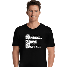 Load image into Gallery viewer, Daily_Deal_Shirts Premium Shirts, Unisex / Small / Black Arrows Iron And Spears
