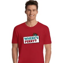 Load image into Gallery viewer, Shirts Premium Shirts, Unisex / Small / Red Where&#39;s Perry?
