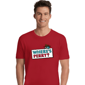 Shirts Premium Shirts, Unisex / Small / Red Where's Perry?