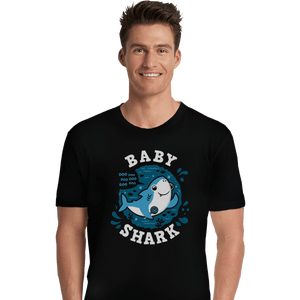 Shirts Premium Shirts, Unisex / Small / Black Cute Baby Shark