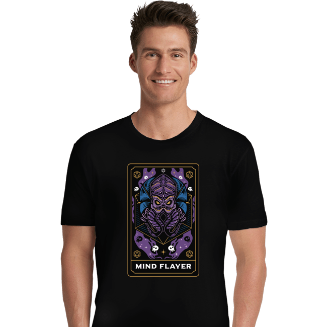 Shirts Premium Shirts, Unisex / Small / Black Mind Flayer Tarot