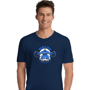 Shirts Premium Shirts, Unisex / Small / Navy Mighty Blue Gym
