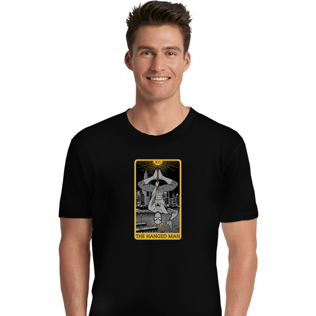 Shirts Premium Shirts, Unisex / Small / Black Tarot The Hanged Man