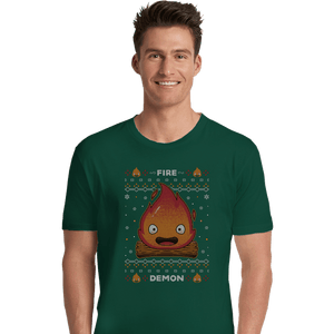 Secret_Shirts Premium Shirts, Unisex / Small / Forest Fire Demon Christmas