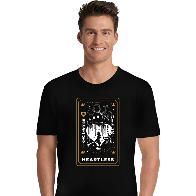 Secret_Shirts Premium Shirts, Unisex / Small / Black Heartless Tarot Card