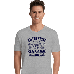Daily_Deal_Shirts Premium Shirts, Unisex / Small / Sports Grey Enterprise Garage
