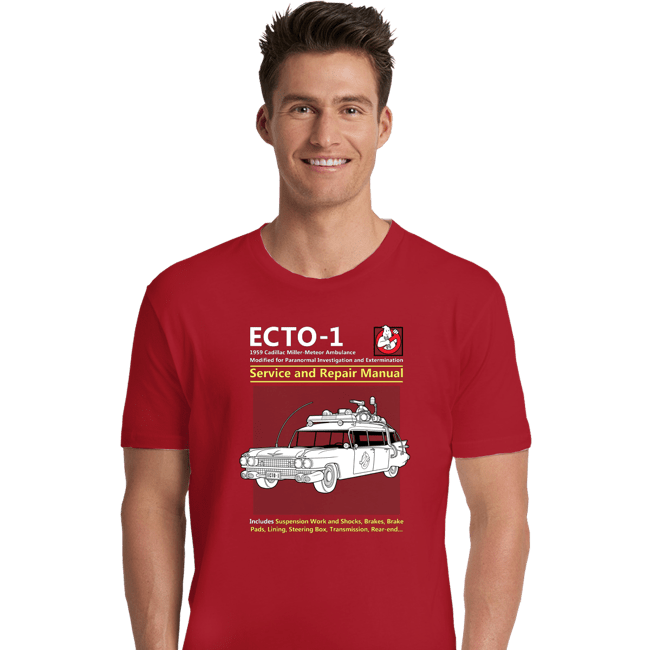 Secret_Shirts Premium Shirts, Unisex / Small / Red Ecto 1 Repair Manual