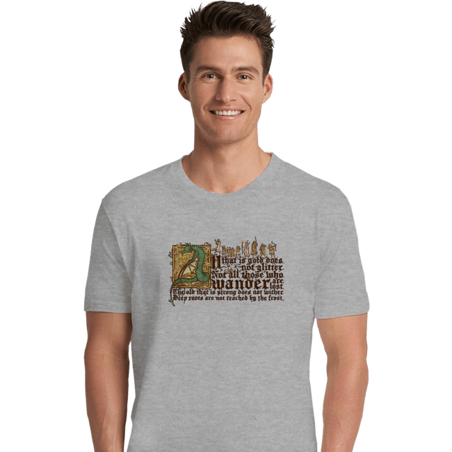 Daily_Deal_Shirts Premium Shirts, Unisex / Small / Sports Grey All That Is Gold Does Not Glitter