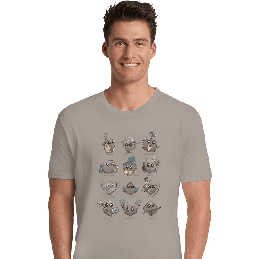 Shirts Premium Shirts, Unisex / Small / Sand Kawaii DnD Classes