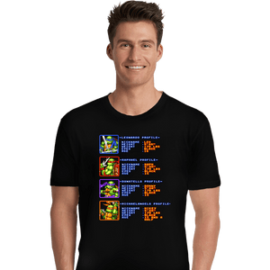 Secret_Shirts Premium Shirts, Unisex / Small / Black TMNT Profiles