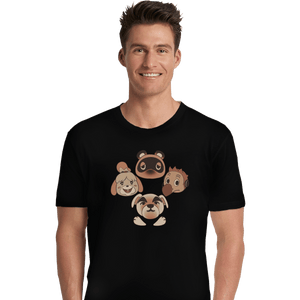Shirts Premium Shirts, Unisex / Small / Black Animal Queen