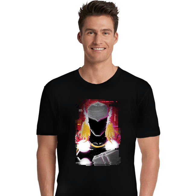 Shirts Premium Shirts, Unisex / Small / Black Glitch Thor