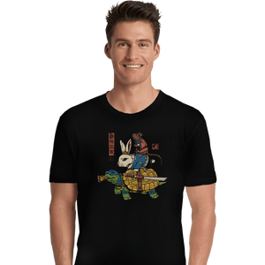 Shirts Premium Shirts, Unisex / Small / Black Kame, Usagi, and Ratto Ninjas