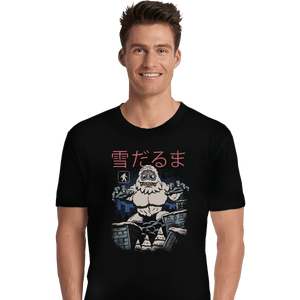 Shirts Premium Shirts, Unisex / Small / Black Kaiju Snowman