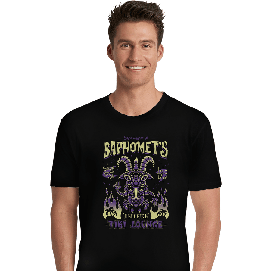 Shirts Premium Shirts, Unisex / Small / Black Baphomet's Tiki Lounge
