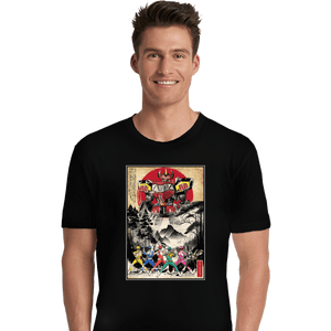 Daily_Deal_Shirts Premium Shirts, Unisex / Small / Black Rangers In Japan Woodblock