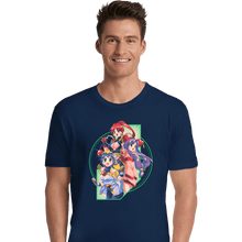 Load image into Gallery viewer, Daily_Deal_Shirts Premium Shirts, Unisex / Small / Navy Robot Hearts

