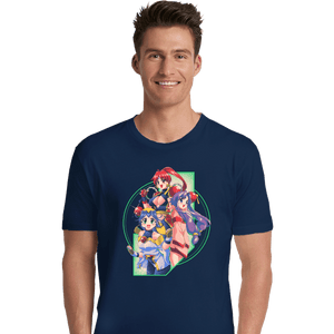 Daily_Deal_Shirts Premium Shirts, Unisex / Small / Navy Robot Hearts