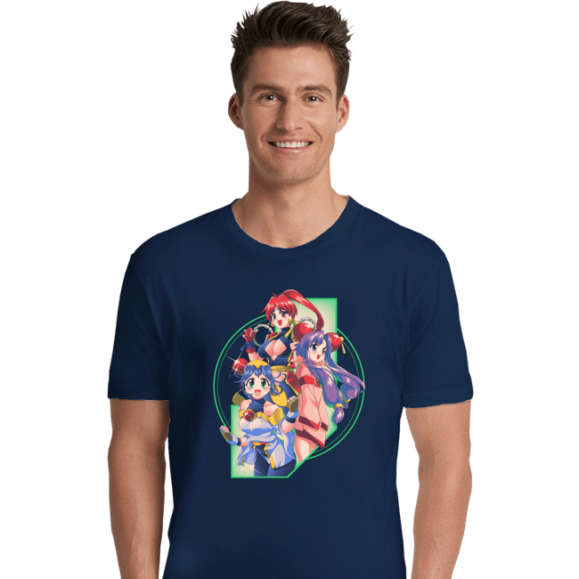 Daily_Deal_Shirts Premium Shirts, Unisex / Small / Navy Robot Hearts