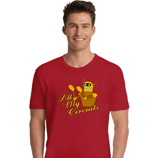 Daily_Deal_Shirts Premium Shirts, Unisex / Small / Red All My Circuits