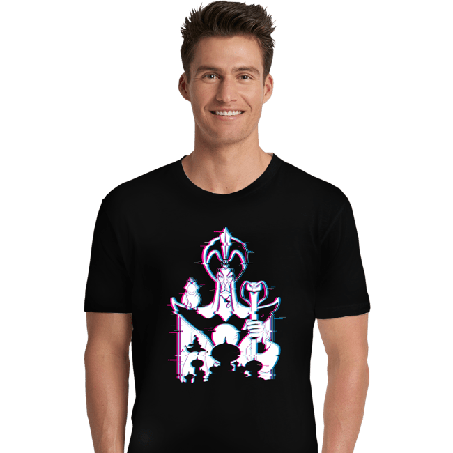 Daily_Deal_Shirts Premium Shirts, Unisex / Small / Black Glitched Jafar