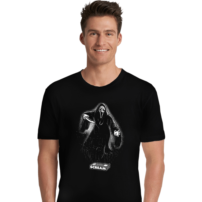 Daily_Deal_Shirts Premium Shirts, Unisex / Small / Black Glow In The Dark GhostFace