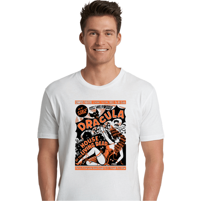 Secret_Shirts Premium Shirts, Unisex / Small / White Dracula On Stage