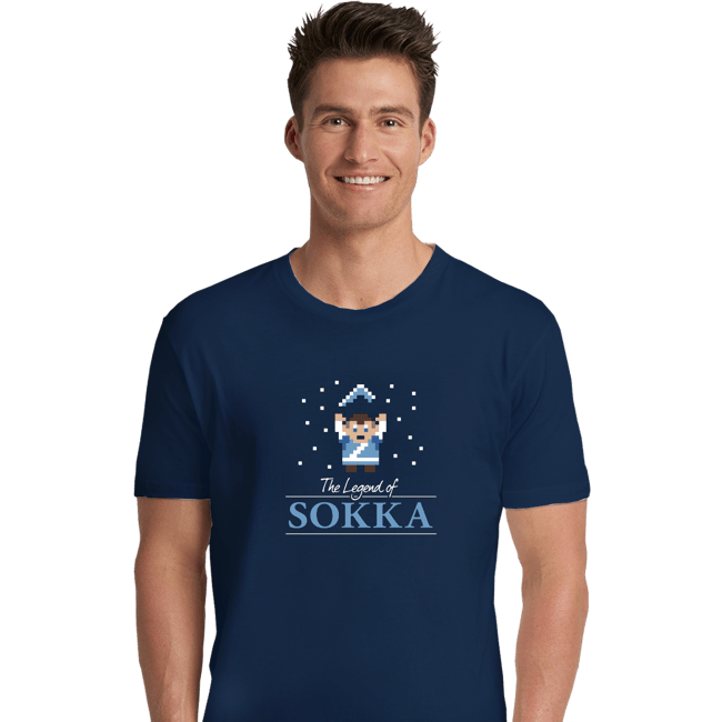 Shirts Premium Shirts, Unisex / Small / Navy The Legend Of Sokka