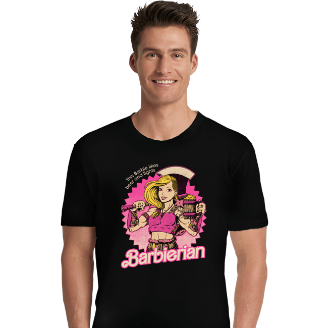 Daily_Deal_Shirts Premium Shirts, Unisex / Small / Black Barbarian Doll