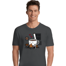 Load image into Gallery viewer, Secret_Shirts Premium Shirts, Unisex / Small / Charcoal Coffee And Cigarette
