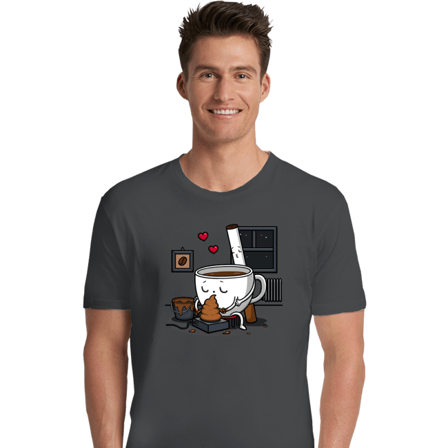 Secret_Shirts Premium Shirts, Unisex / Small / Charcoal Coffee And Cigarette