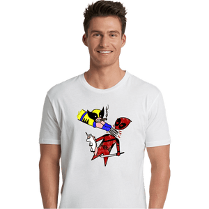 Secret_Shirts Premium Shirts, Unisex / Small / White He Loves Me