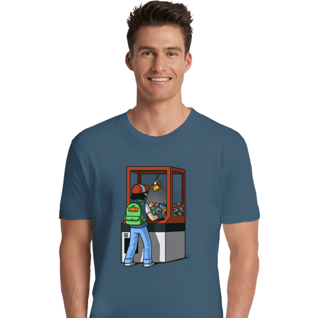 Shirts Premium Shirts, Unisex / Small / Indigo Blue Gotta Catch Em All