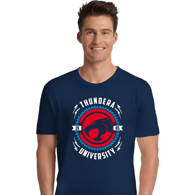 Daily_Deal_Shirts Premium Shirts, Unisex / Small / Navy Thundera University