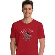 Load image into Gallery viewer, Shirts Premium Shirts, Unisex / Small / Red Toss A Coin Pilgrim
